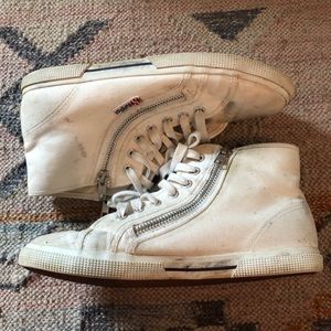 White High Top Supergas